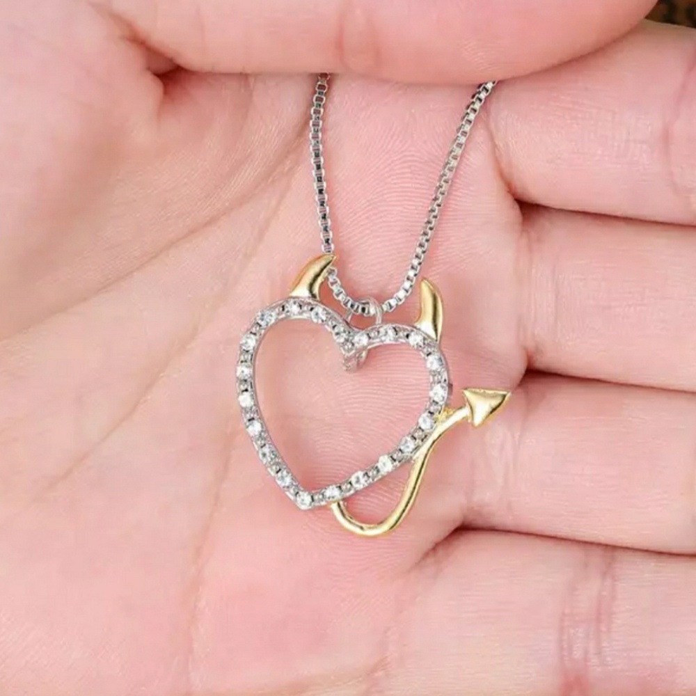 😈Naughty😈 Heart Necklace - Picture 3 of 3